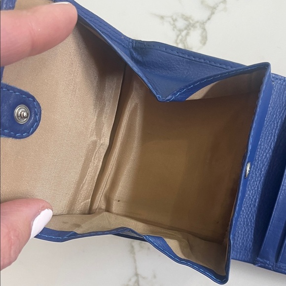 Vera Pelle Royal Blue Leather wallet - Picture 6 of 8